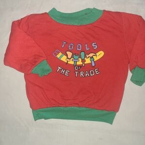 Tools of the Trade Red and Green Sweatshirt Reversible